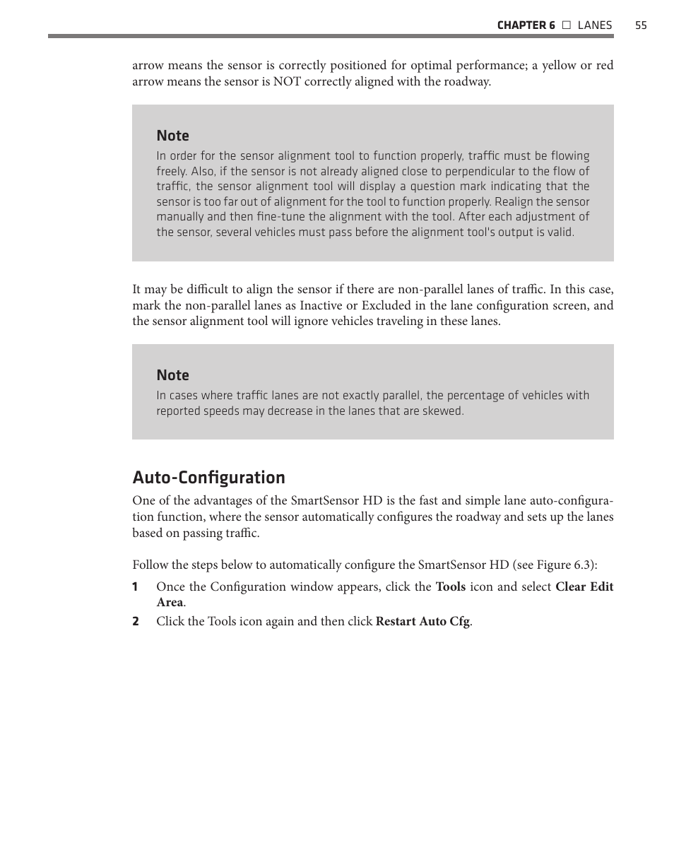 Auto-configuration | Wavetronix SmartSensor HD (101-0415) - User Guide User Manual | Page 56 / 89