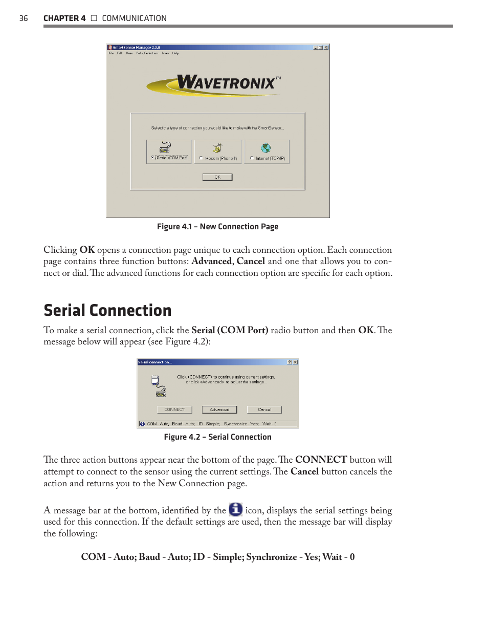 Serial connection | Wavetronix SmartSensor 105 (SS-105) - User Guide User Manual | Page 37 / 99