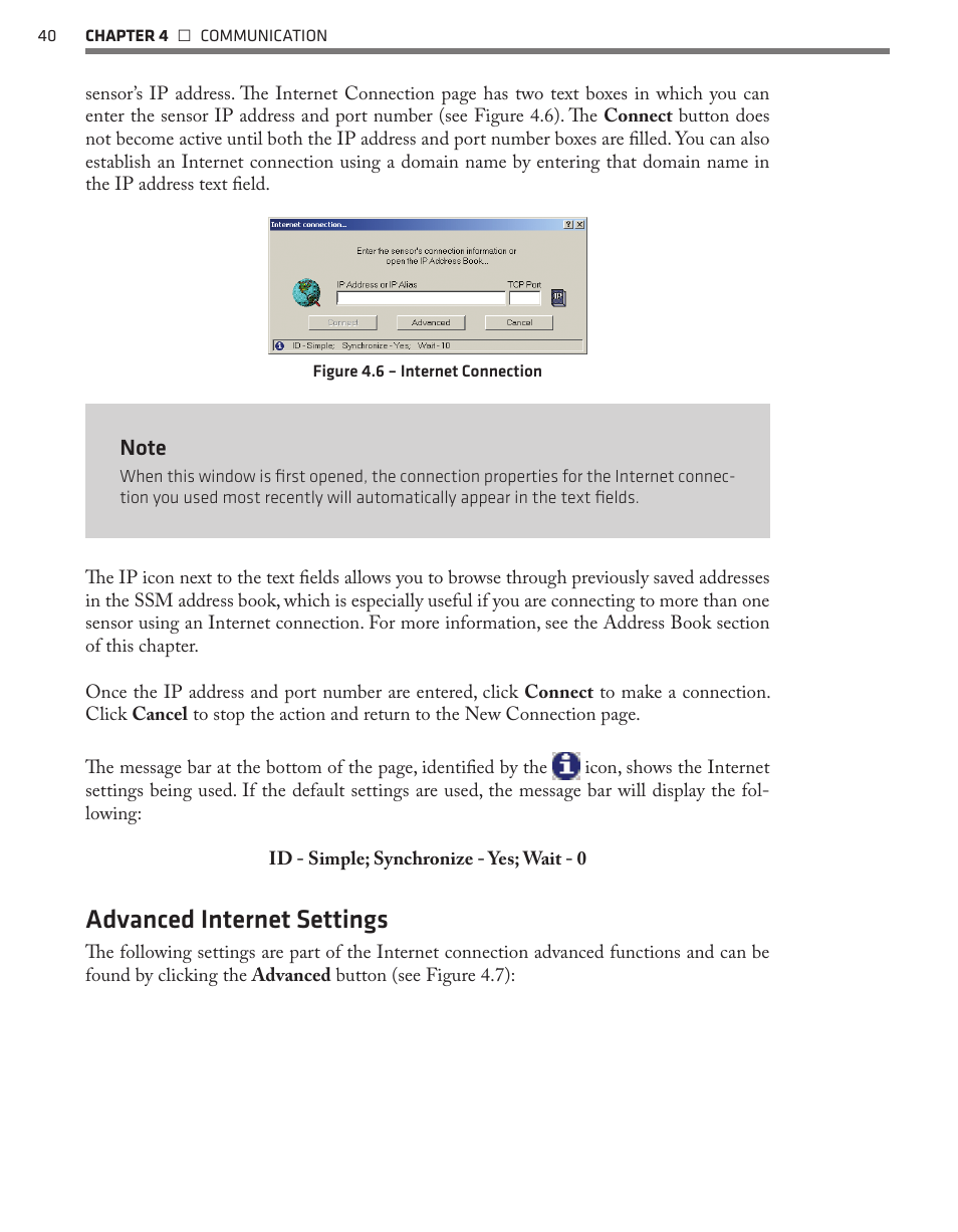 Advanced internet settings | Wavetronix SmartSensor 105 (SS-105) - User Guide User Manual | Page 41 / 99