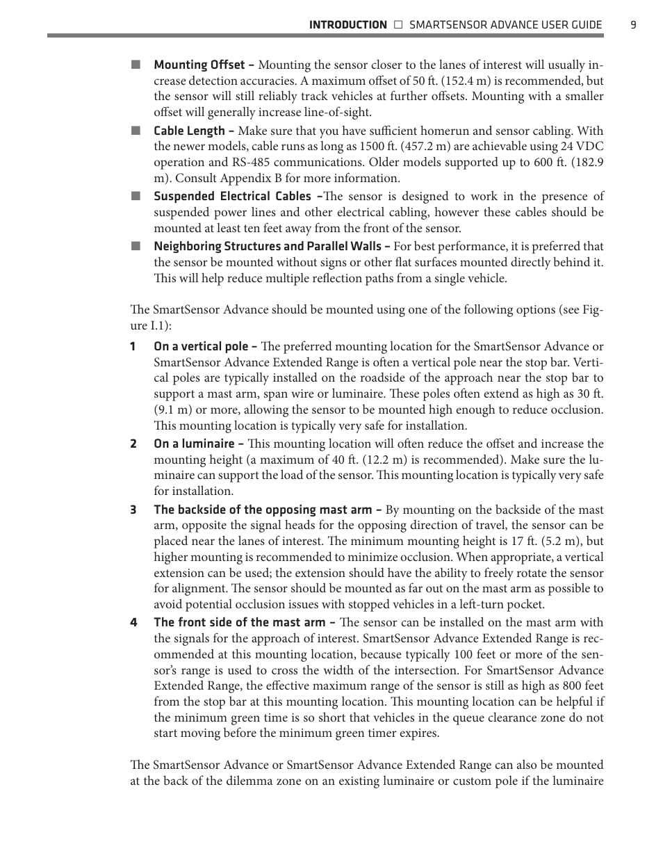 Wavetronix SmartSensor Advance Extended Range (SS-200E) - User Guide User Manual | Page 10 / 148