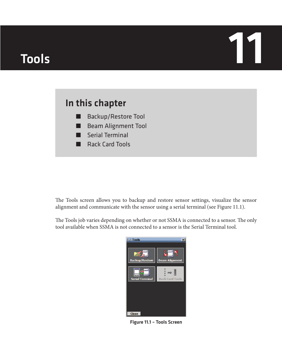 Tools | Wavetronix SmartSensor Advance Extended Range (SS-200E) - User Guide User Manual | Page 120 / 148
