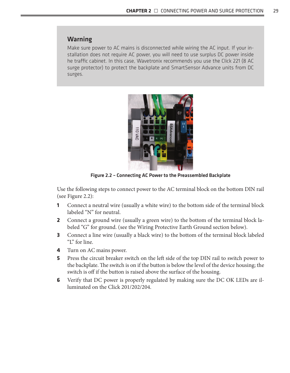 Warning | Wavetronix SmartSensor Advance Extended Range (SS-200E) - User Guide User Manual | Page 30 / 148