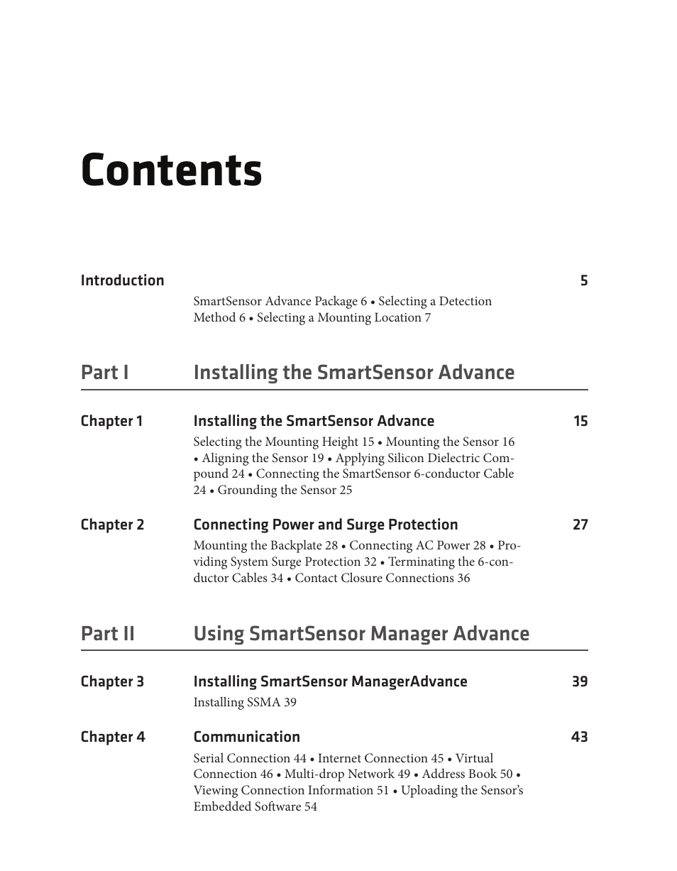 Wavetronix SmartSensor Advance Extended Range (SS-200E) - User Guide User Manual | Page 4 / 148