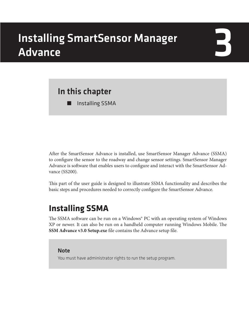 Installing smartsensor manager advance | Wavetronix SmartSensor Advance Extended Range (SS-200E) - User Guide User Manual | Page 40 / 148