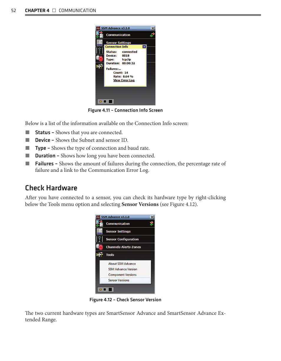 Check hardware | Wavetronix SmartSensor Advance Extended Range (SS-200E) - User Guide User Manual | Page 53 / 148