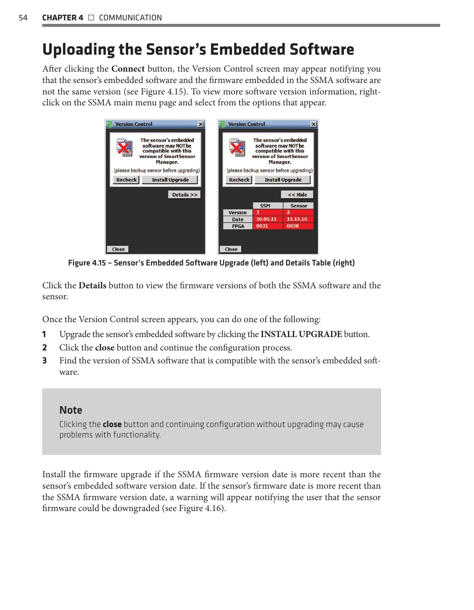 Uploading the sensor’s embedded software | Wavetronix SmartSensor Advance Extended Range (SS-200E) - User Guide User Manual | Page 55 / 148