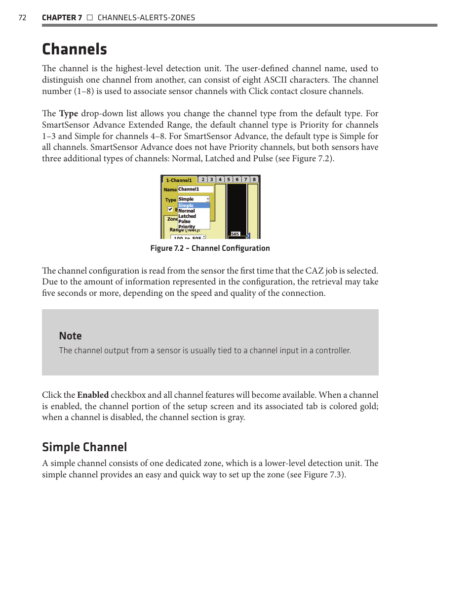 Channels, Simple channel | Wavetronix SmartSensor Advance Extended Range (SS-200E) - User Guide User Manual | Page 73 / 148