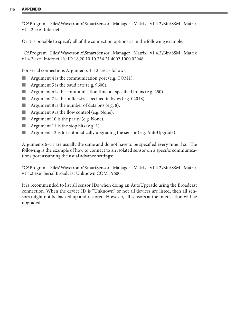 Wavetronix SmartSensor Matrix (SS-225) - User Guide User Manual | Page 117 / 117