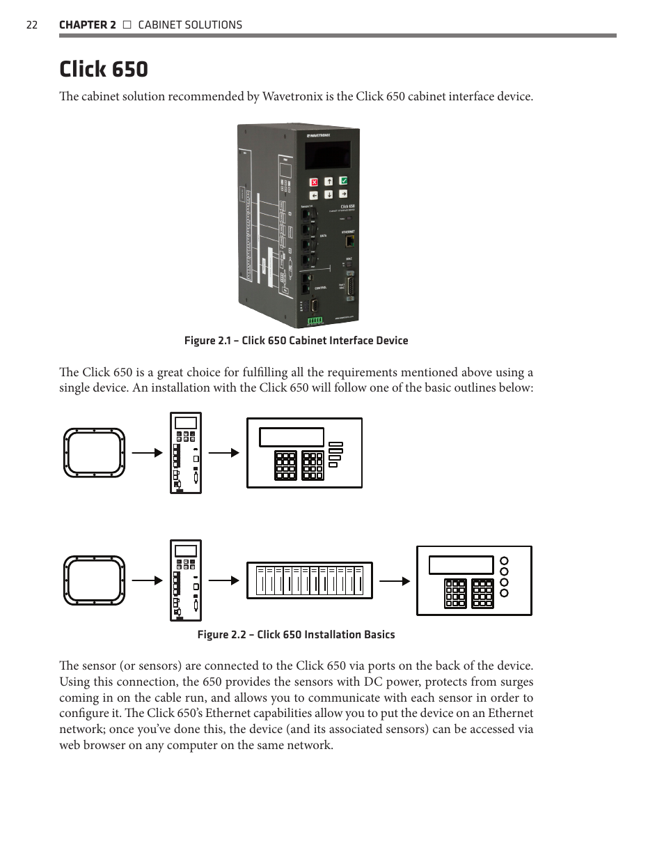 Click 650 | Wavetronix SmartSensor Matrix (SS-225) - User Guide User Manual | Page 23 / 117