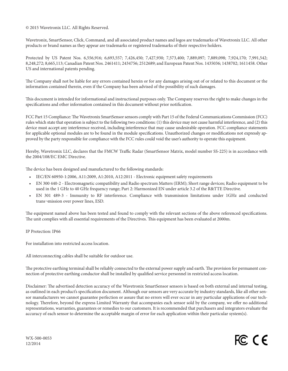 Wavetronix SmartSensor Matrix (SS-225) - User Guide User Manual | Page 3 / 117