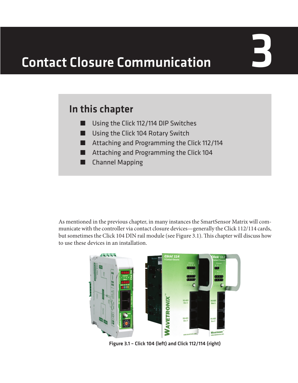 Contact closure communication | Wavetronix SmartSensor Matrix (SS-225) - User Guide User Manual | Page 30 / 117