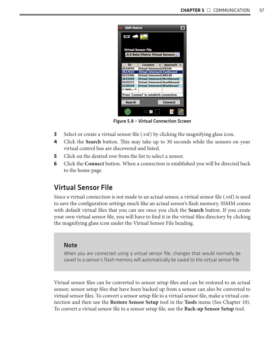 Virtual sensor file | Wavetronix SmartSensor Matrix (SS-225) - User Guide User Manual | Page 58 / 117