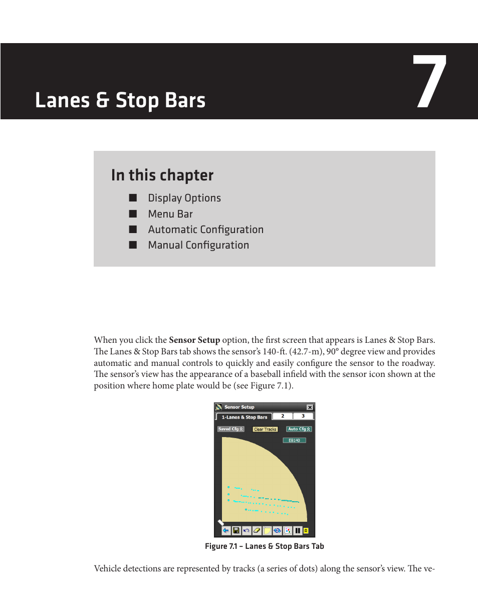 Lanes & stop bars | Wavetronix SmartSensor Matrix (SS-225) - User Guide User Manual | Page 68 / 117