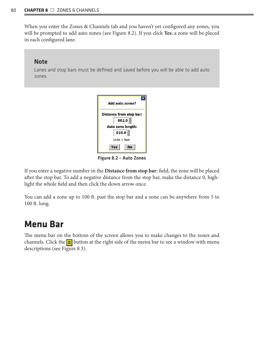 Menu bar | Wavetronix SmartSensor Matrix (SS-225) - User Guide User Manual | Page 81 / 117