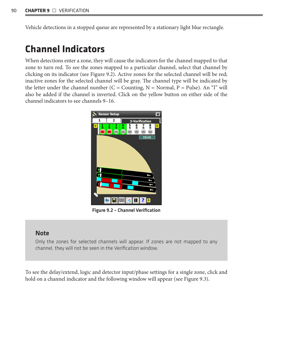 Channel indicators | Wavetronix SmartSensor Matrix (SS-225) - User Guide User Manual | Page 91 / 117