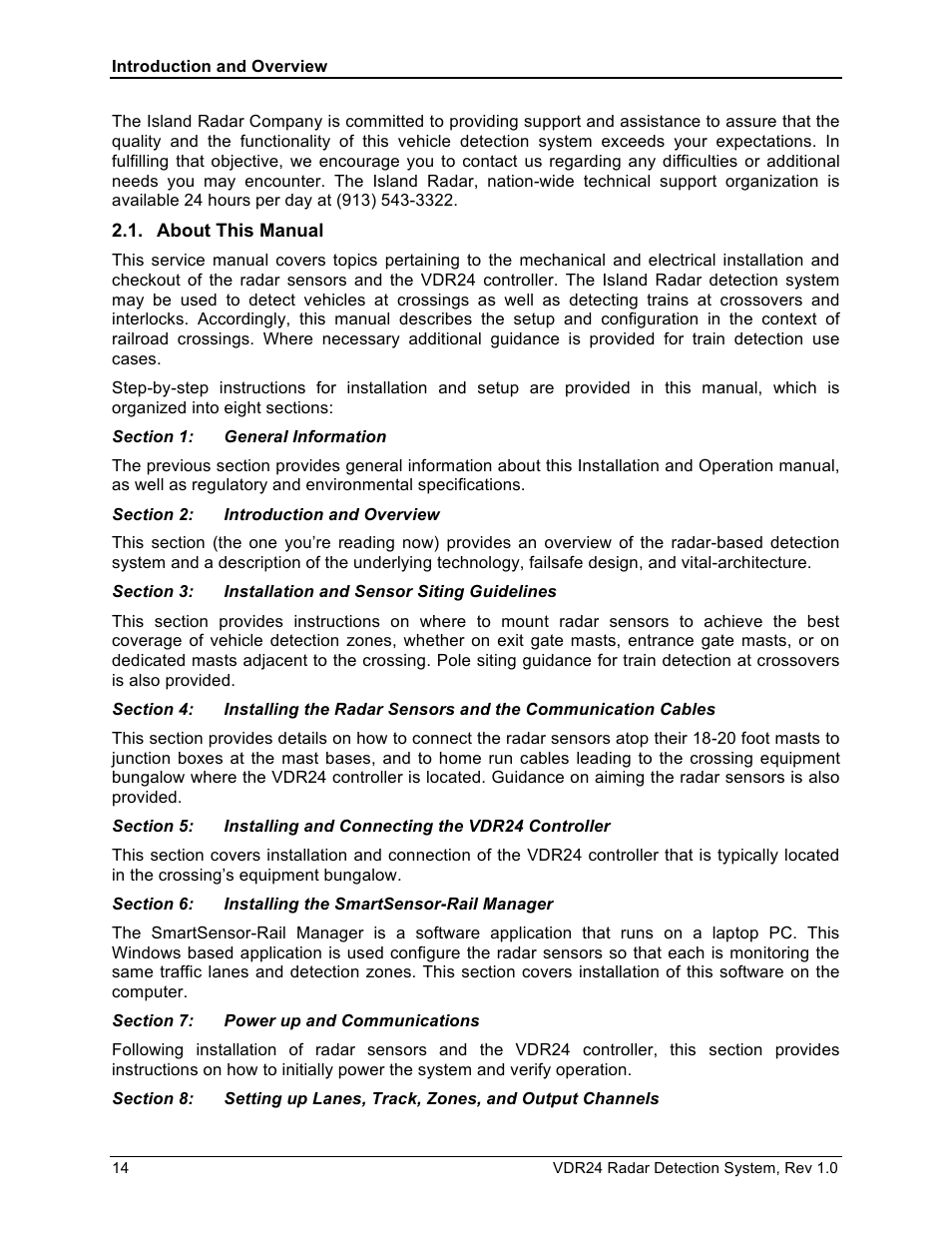 Wavetronix VDR24 Radar User Manual | Page 14 / 78