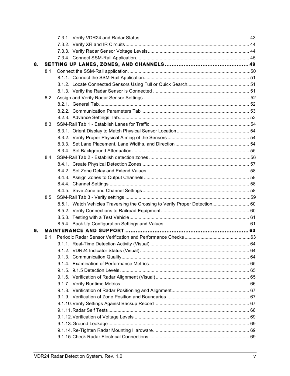 Wavetronix VDR24 Radar User Manual | Page 5 / 78