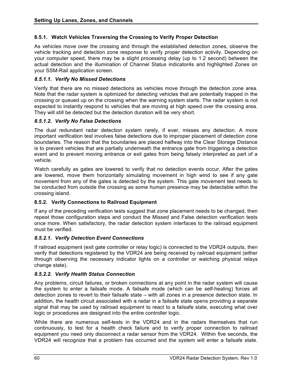 Wavetronix VDR24 Radar User Manual | Page 60 / 78