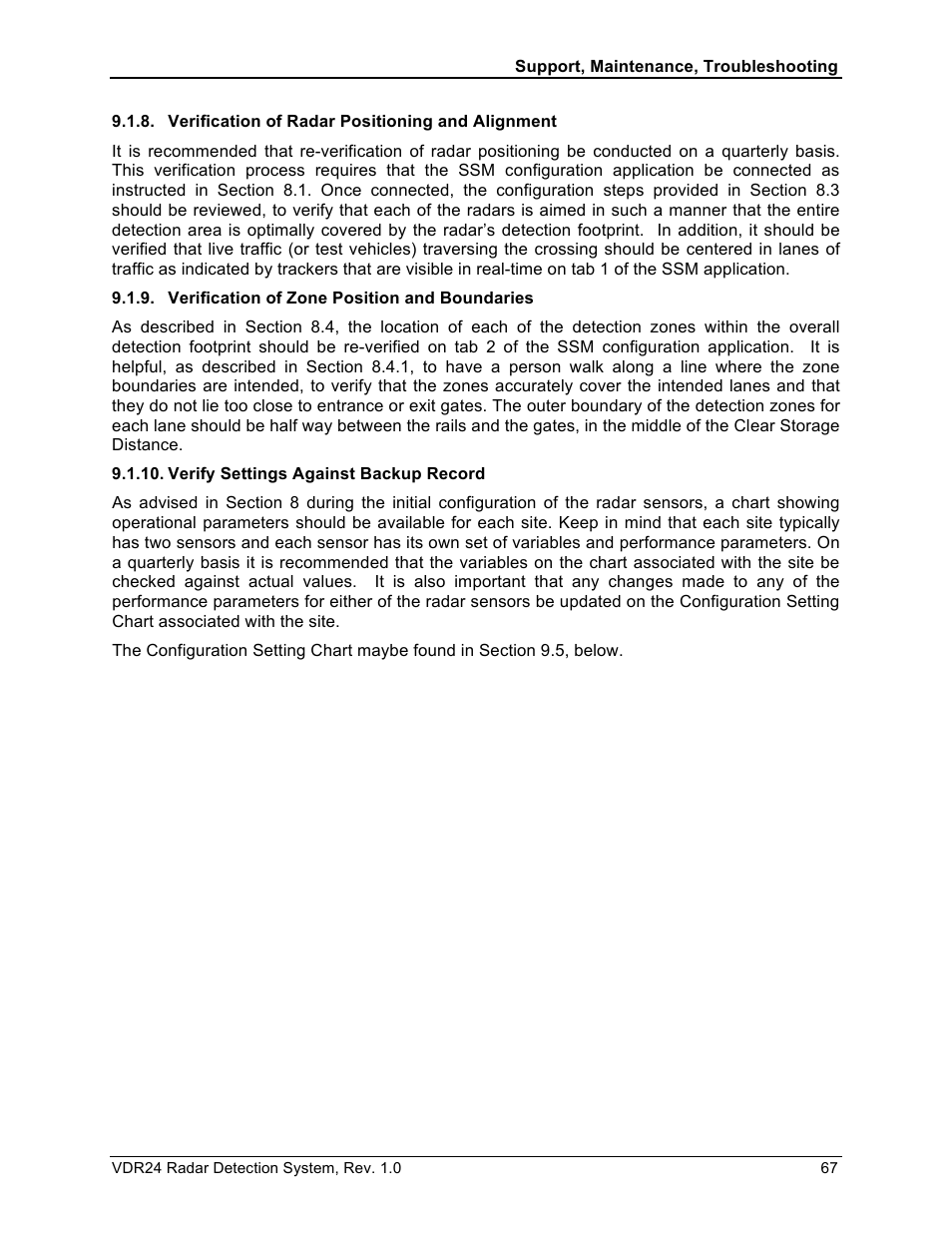 Wavetronix VDR24 Radar User Manual | Page 67 / 78