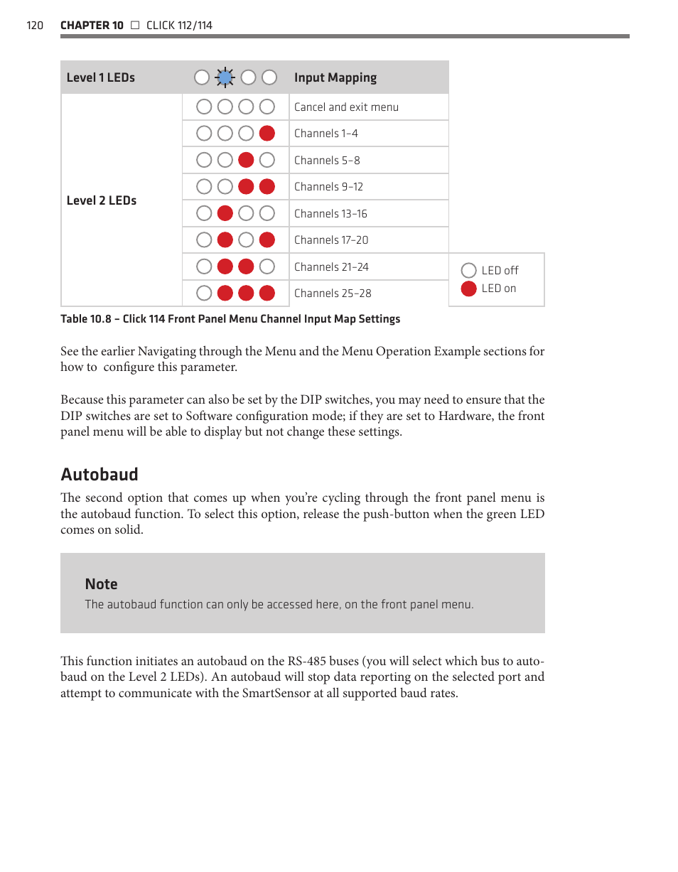 Autobaud | Wavetronix Click 400 (900 MHz radio) (CLK-400) - User Guide User Manual | Page 121 / 260