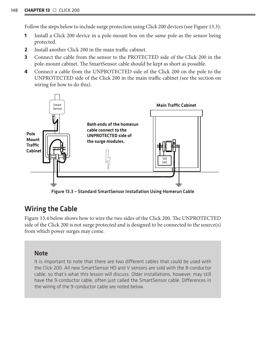 Wiring the cable | Wavetronix Click 400 (900 MHz radio) (CLK-400) - User Guide User Manual | Page 149 / 260