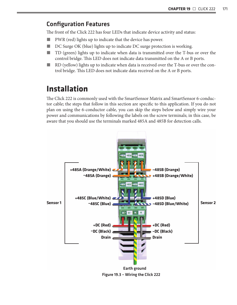 Installation, Configuration features | Wavetronix Click 400 (900 MHz radio) (CLK-400) - User Guide User Manual | Page 172 / 260