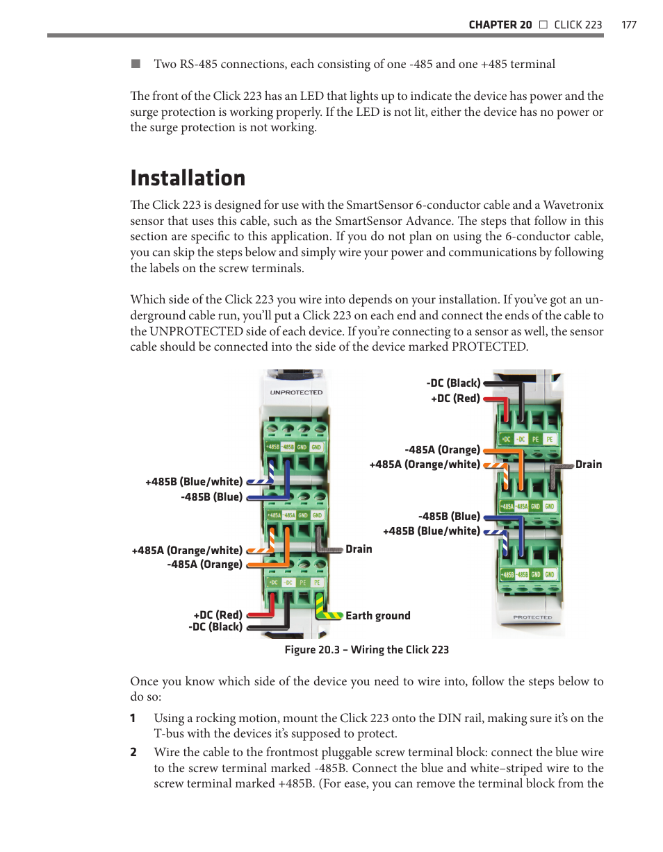 Installation | Wavetronix Click 400 (900 MHz radio) (CLK-400) - User Guide User Manual | Page 178 / 260