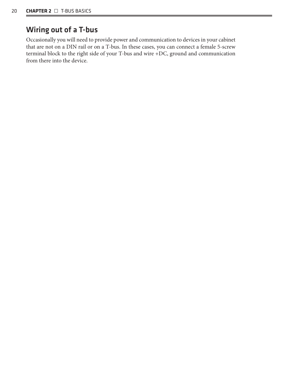 Wiring out of a t-bus | Wavetronix Click 400 (900 MHz radio) (CLK-400) - User Guide User Manual | Page 21 / 260