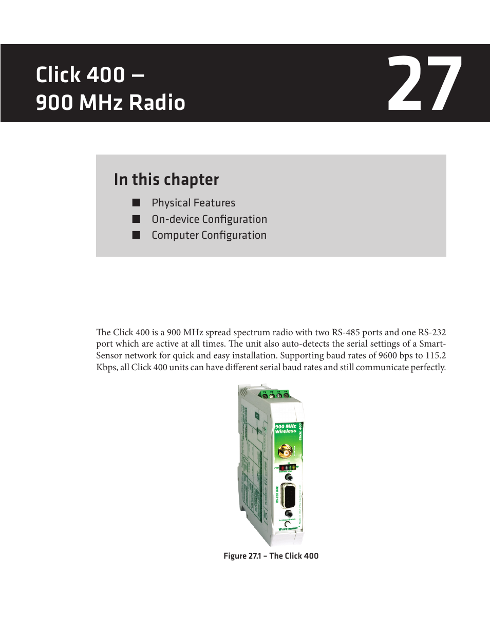 Wavetronix Click 400 (900 MHz radio) (CLK-400) - User Guide User Manual | Page 230 / 260