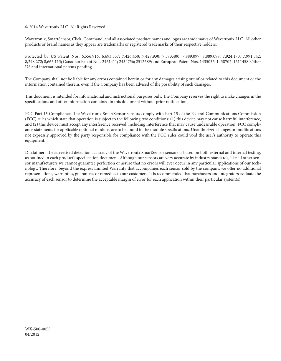 Wavetronix Click 400 (900 MHz radio) (CLK-400) - User Guide User Manual | Page 3 / 260