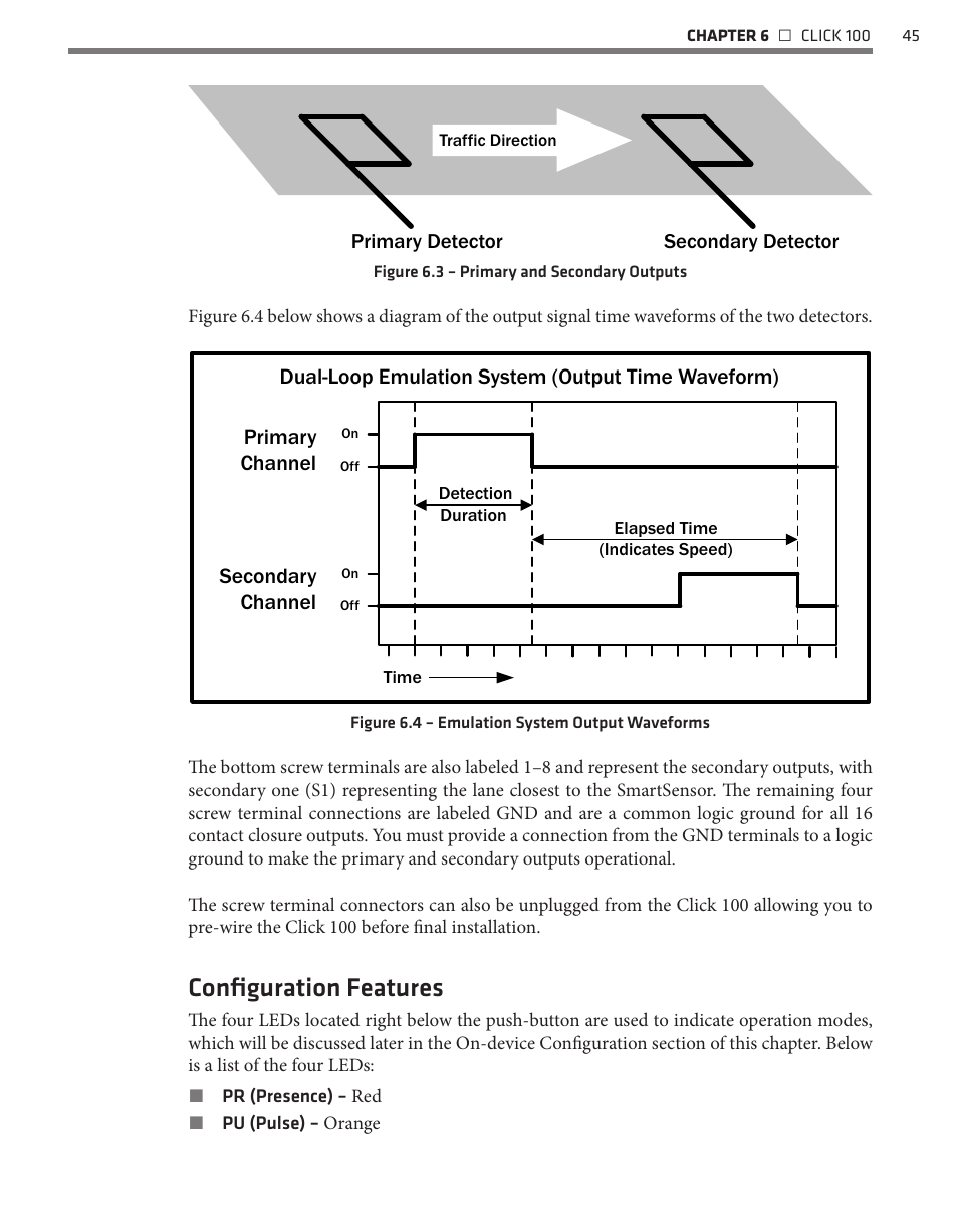Configuration features | Wavetronix Click 400 (900 MHz radio) (CLK-400) - User Guide User Manual | Page 46 / 260