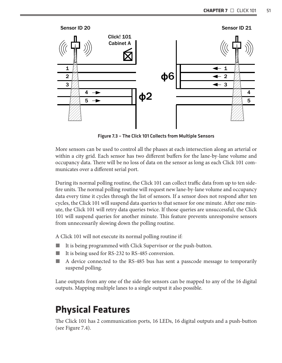 Ф 2 ф 6, Physical features | Wavetronix Click 400 (900 MHz radio) (CLK-400) - User Guide User Manual | Page 52 / 260