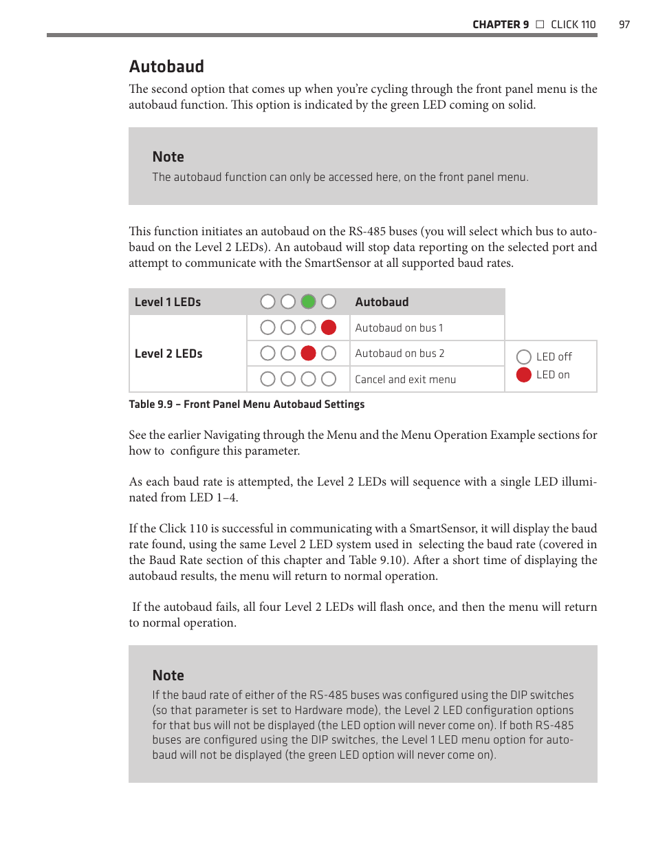 Autobaud | Wavetronix Click 400 (900 MHz radio) (CLK-400) - User Guide User Manual | Page 98 / 260