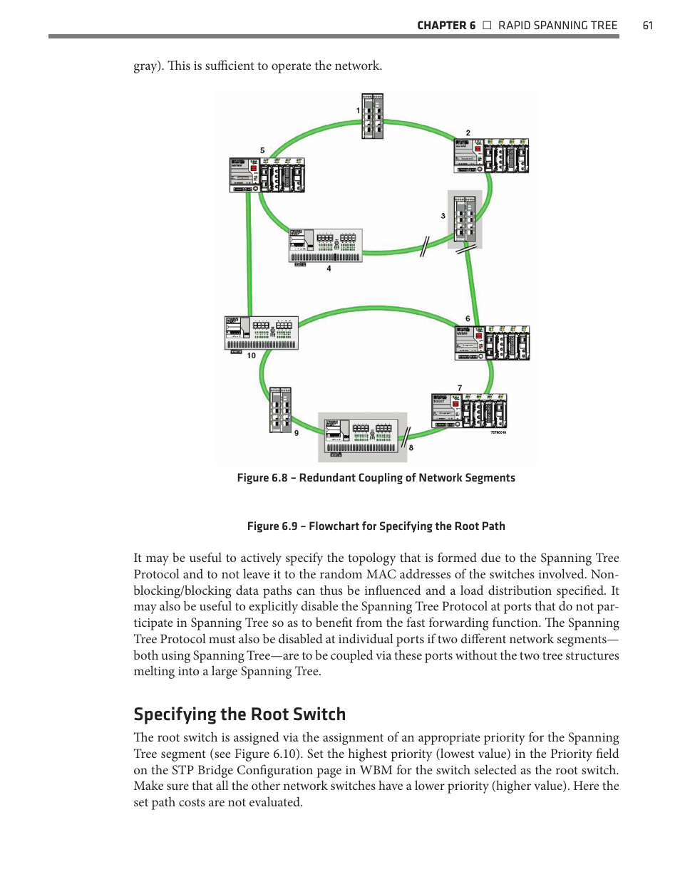 Specifying the root switch | Wavetronix Click 342 (lean managed ethernet switch) (CLK-342) - Managed Switches User Guide User Manual | Page 62 / 76