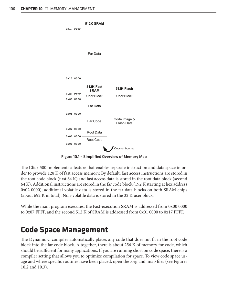 Code space management | Wavetronix Click 500 (programmable controller) (CLK-500) - Developer Guide User Manual | Page 107 / 196