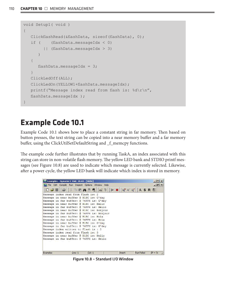 Example code 10.1 | Wavetronix Click 500 (programmable controller) (CLK-500) - Developer Guide User Manual | Page 111 / 196