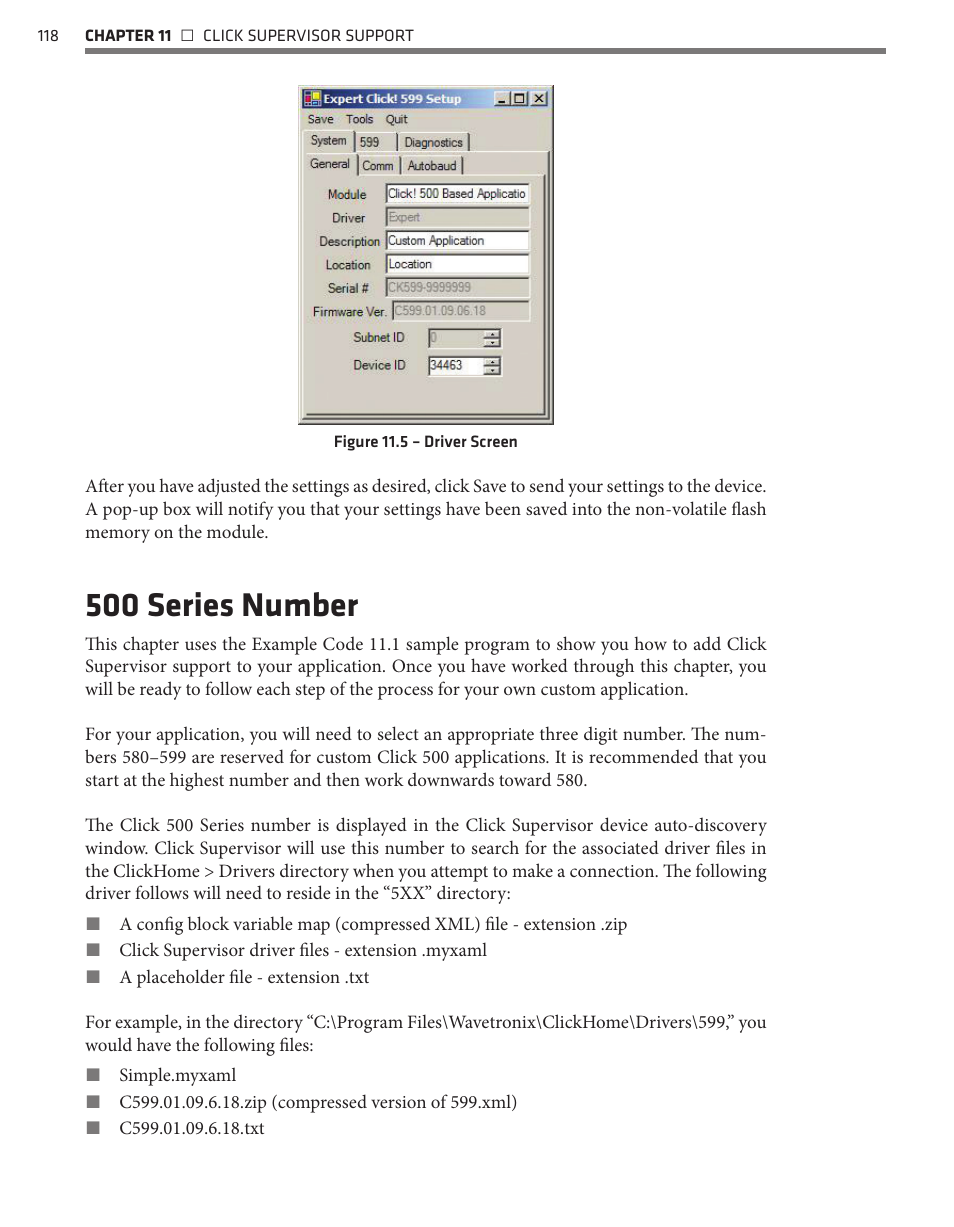 500 series number | Wavetronix Click 500 (programmable controller) (CLK-500) - Developer Guide User Manual | Page 119 / 196
