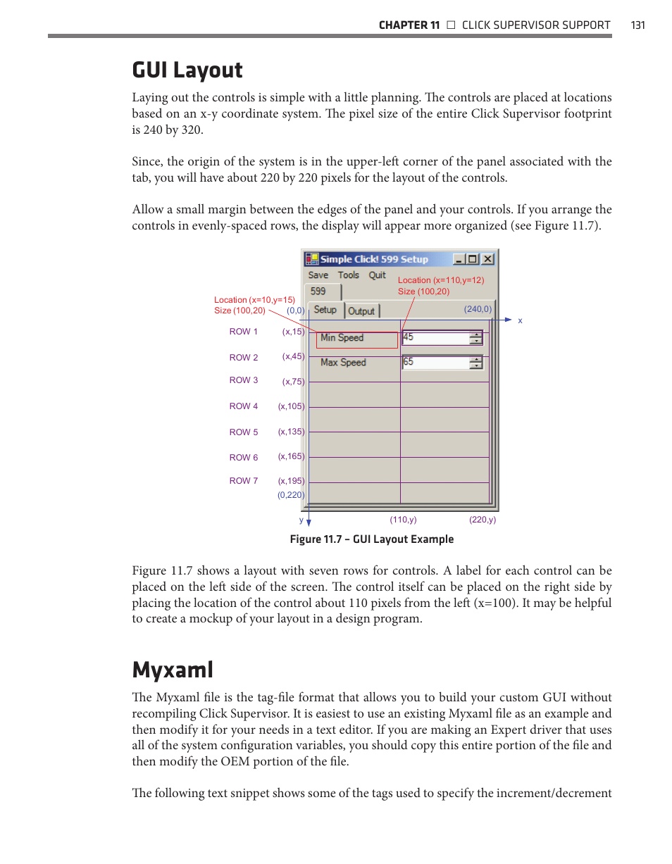 Gui layout, Myxaml | Wavetronix Click 500 (programmable controller) (CLK-500) - Developer Guide User Manual | Page 132 / 196