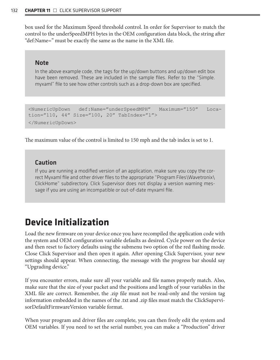 Device initialization | Wavetronix Click 500 (programmable controller) (CLK-500) - Developer Guide User Manual | Page 133 / 196