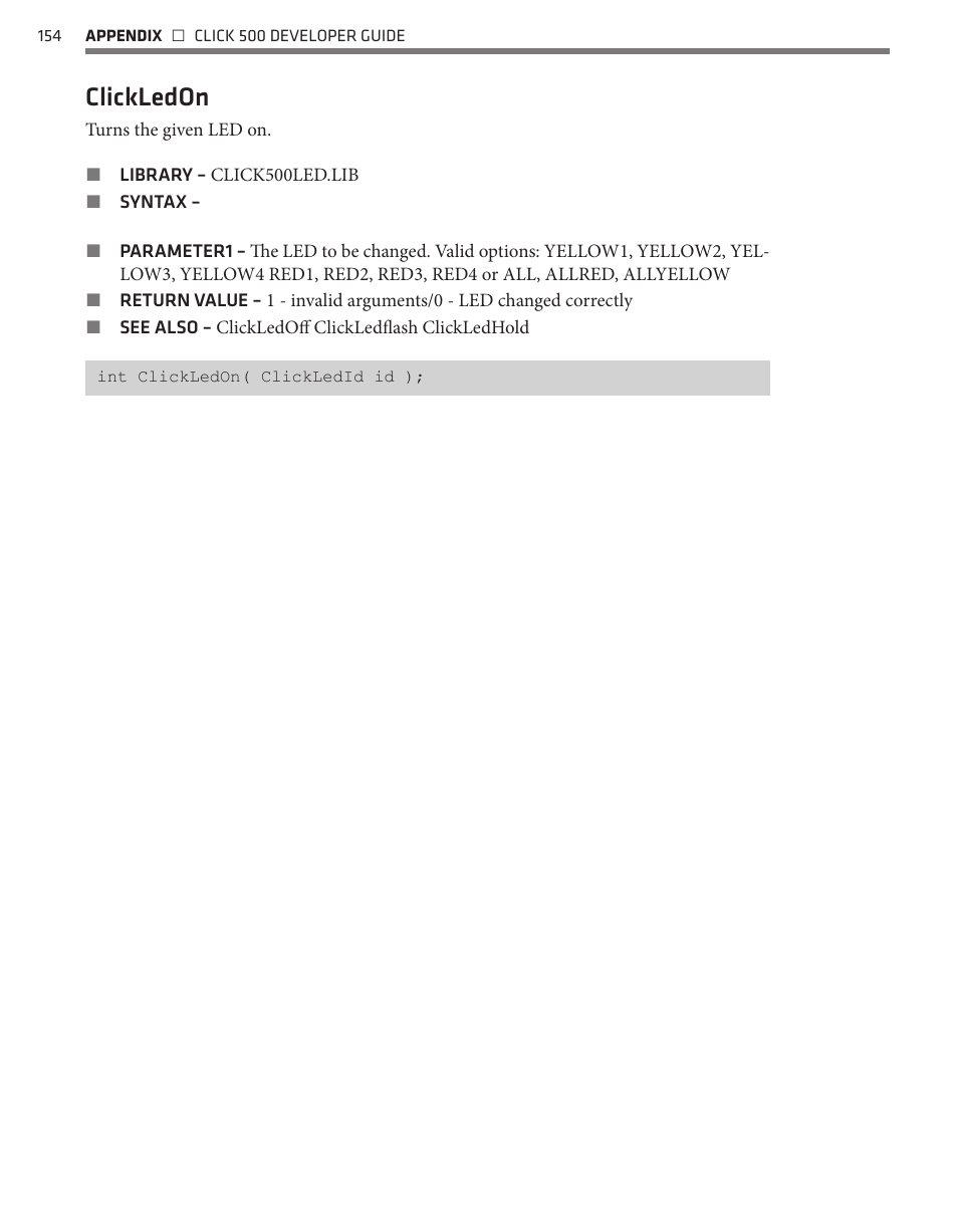 Clickledon | Wavetronix Click 500 (programmable controller) (CLK-500) - Developer Guide User Manual | Page 155 / 196
