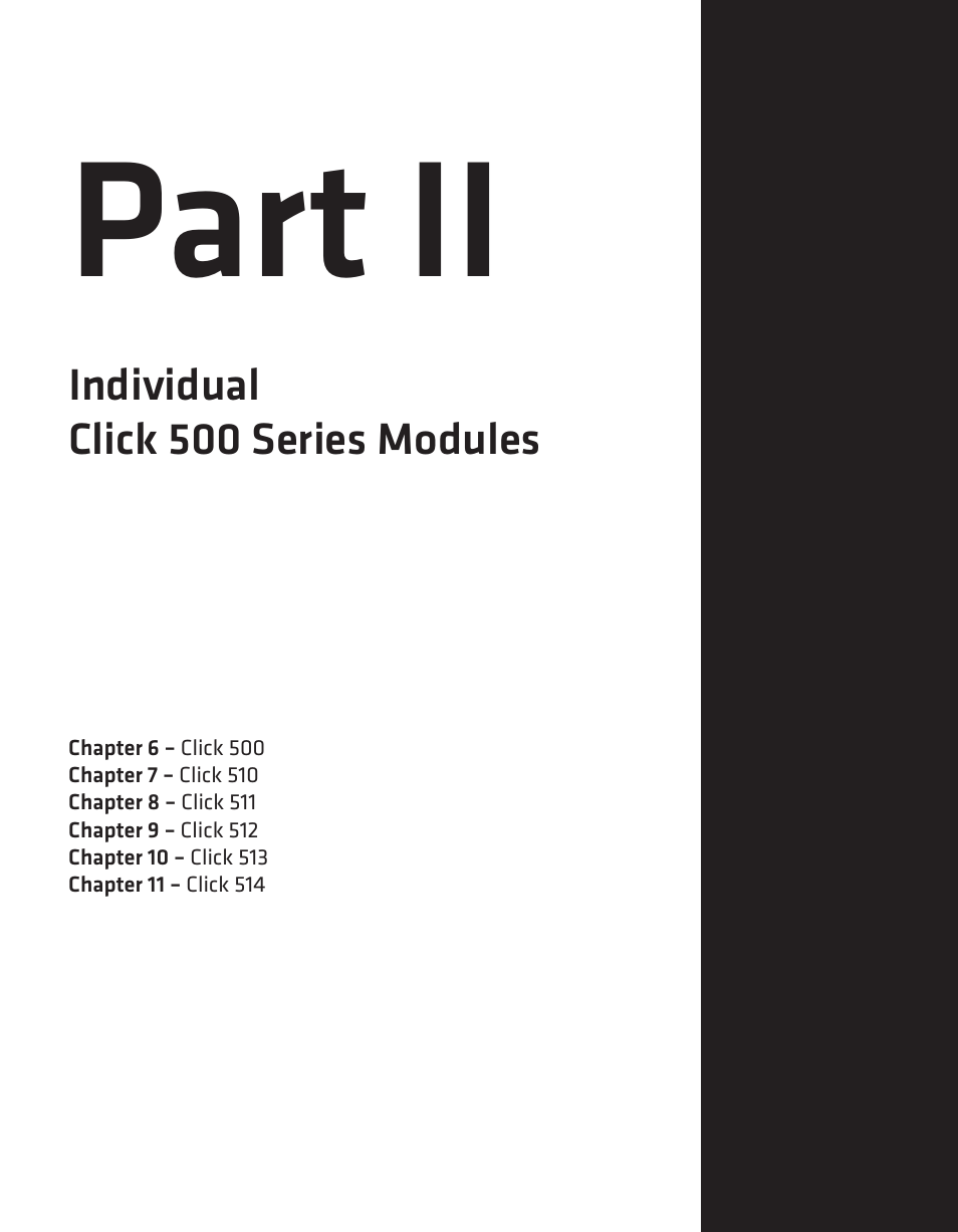 Part ii | Wavetronix Click 500 (programmable controller) (CLK-500) - User Guide User Manual | Page 38 / 134