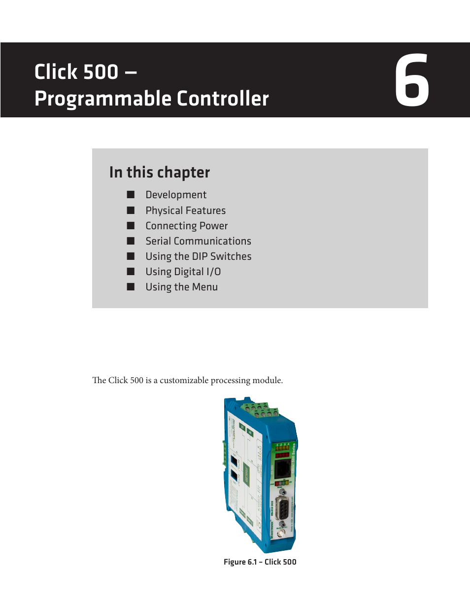 Click 500 — programmable controller | Wavetronix Click 500 (programmable controller) (CLK-500) - User Guide User Manual | Page 40 / 134