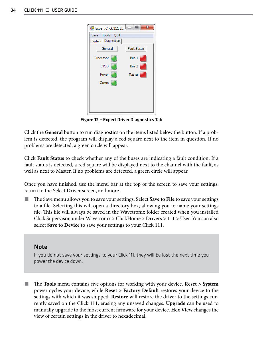 Wavetronix Click 111 (16-channel Contact Closure Eurocard) (CLK-111) - User Guide User Manual | Page 35 / 38