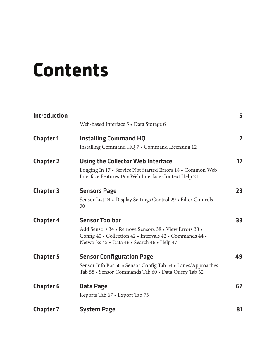 Wavetronix Command Collector (CMD-DCx) - User Guide User Manual | Page 4 / 117