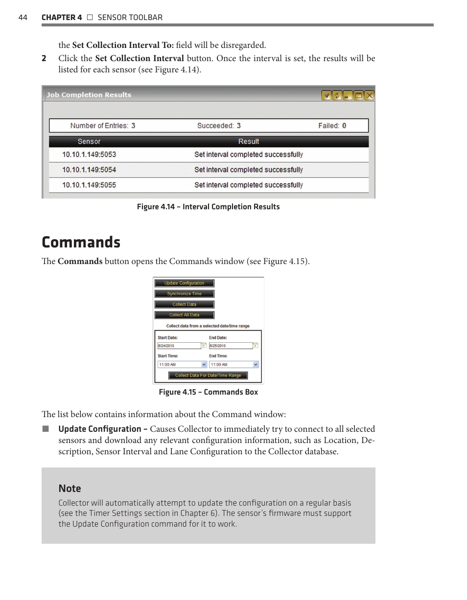 Commands | Wavetronix Command Collector (CMD-DCx) - User Guide User Manual | Page 45 / 117