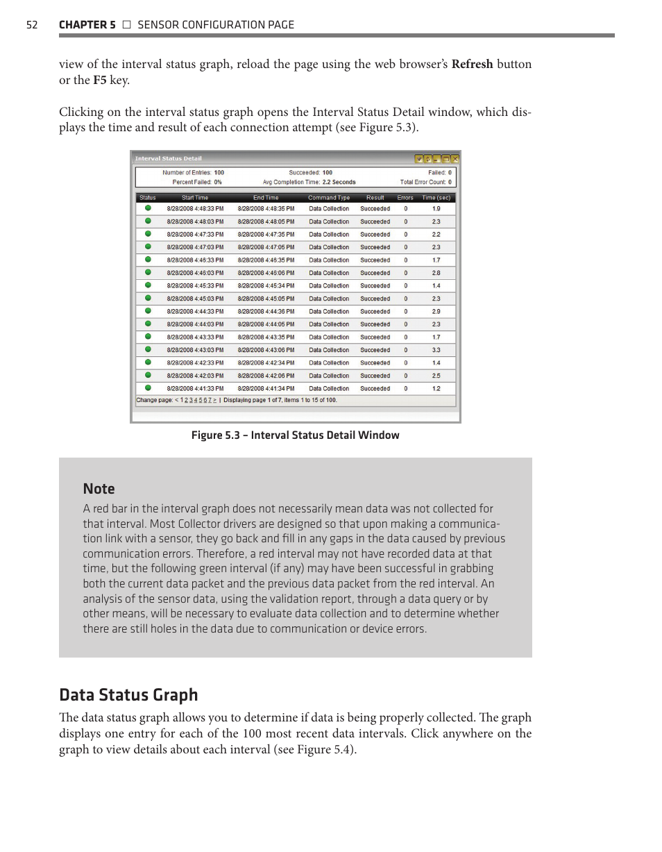 Data status graph | Wavetronix Command Collector (CMD-DCx) - User Guide User Manual | Page 53 / 117