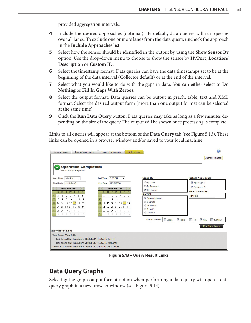 Data query graphs | Wavetronix Command Collector (CMD-DCx) - User Guide User Manual | Page 64 / 117