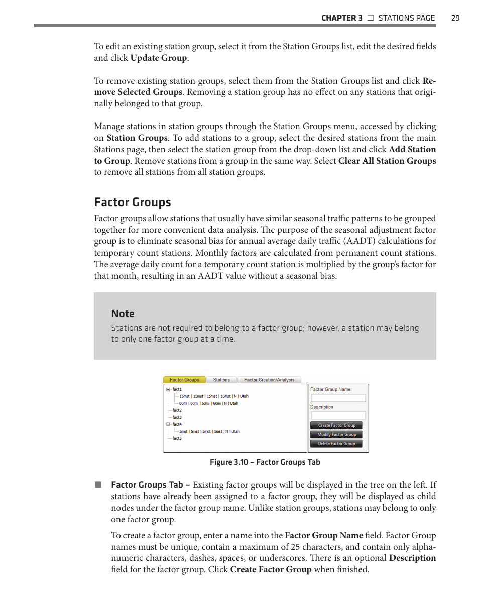 Factor groups | Wavetronix Command DataView (CMD-DV) - User Guide User Manual | Page 30 / 106