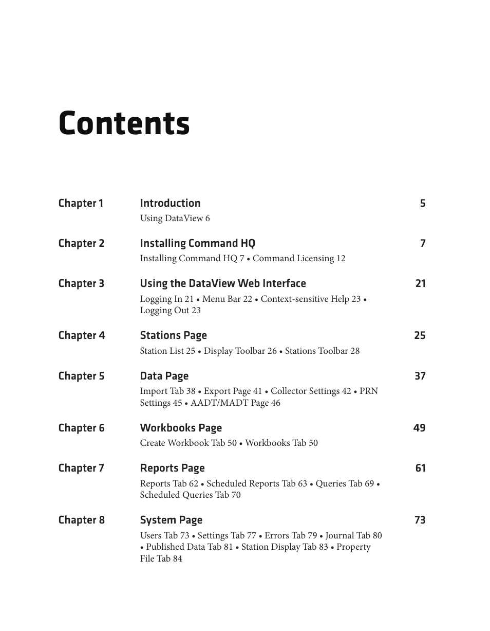 Wavetronix Command DataView (CMD-DV) - User Guide User Manual | Page 4 / 106