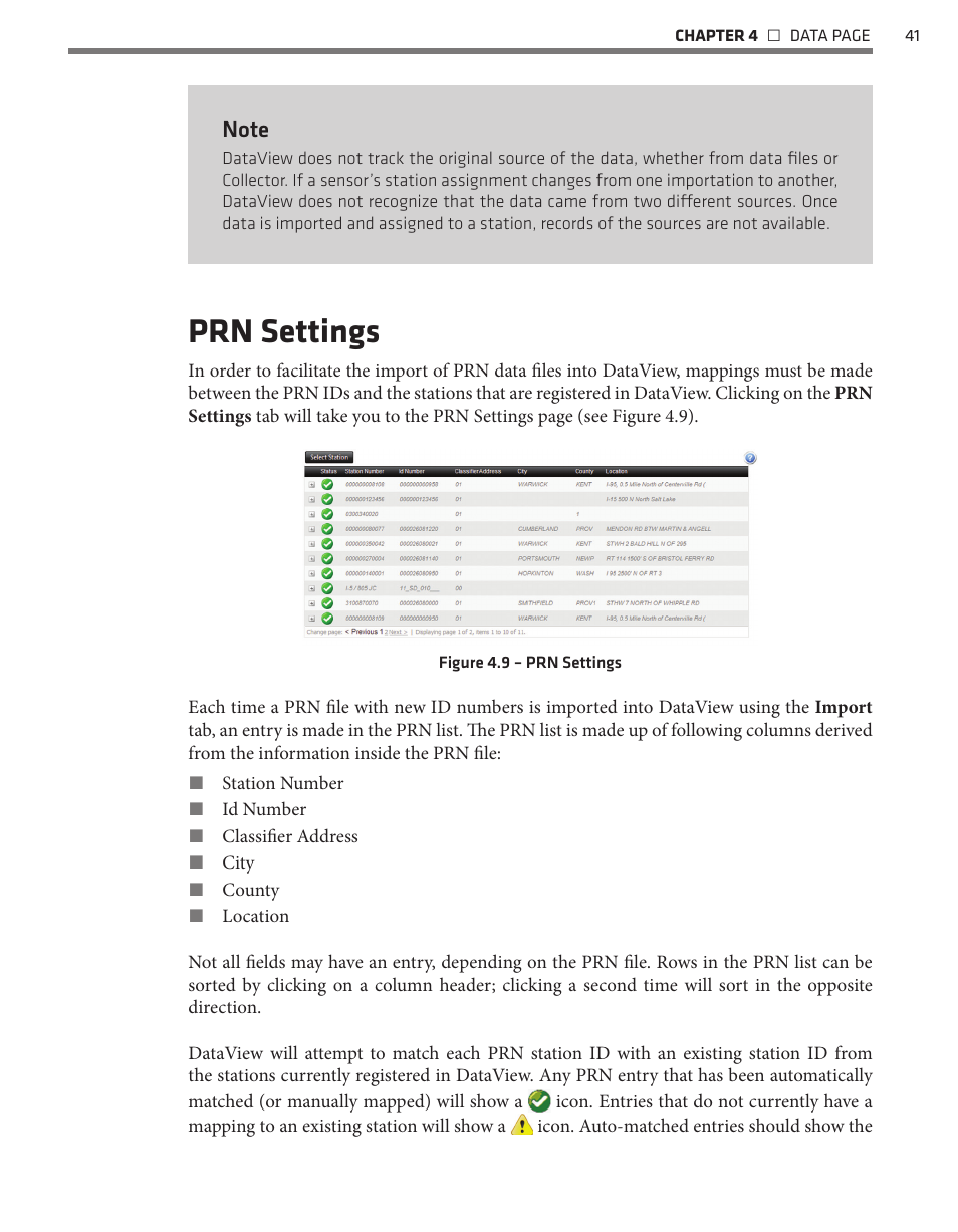 Prn settings | Wavetronix Command DataView (CMD-DV) - User Guide User Manual | Page 42 / 106